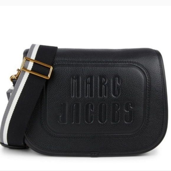 Marc Jacobs Retro Crossbody Messenger Bag in Black and Gold - Picture 2 of 11